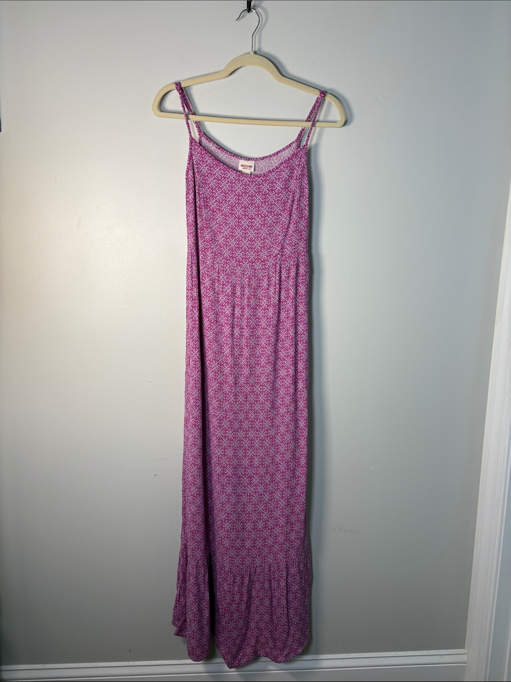 Mossimo Supply Co. Purple Floral Maxi Dress